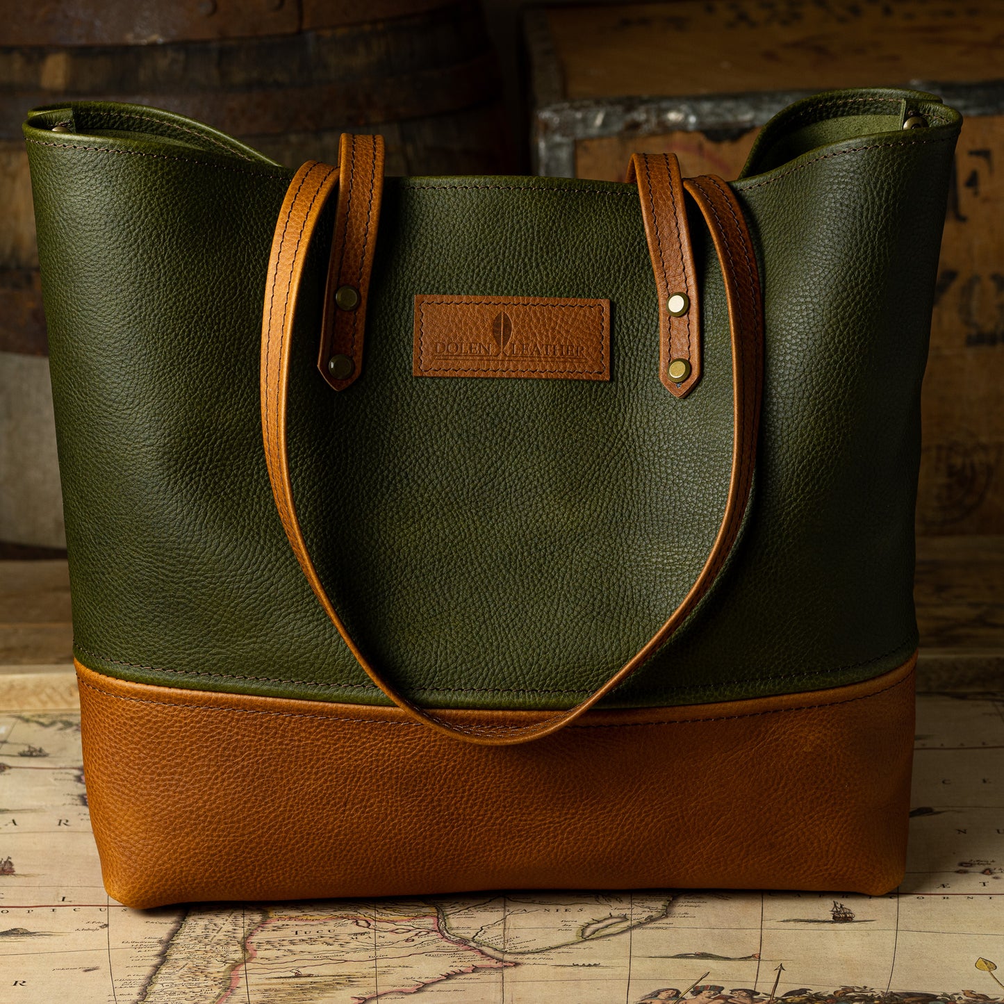 Deluxe Two-Tone Tote